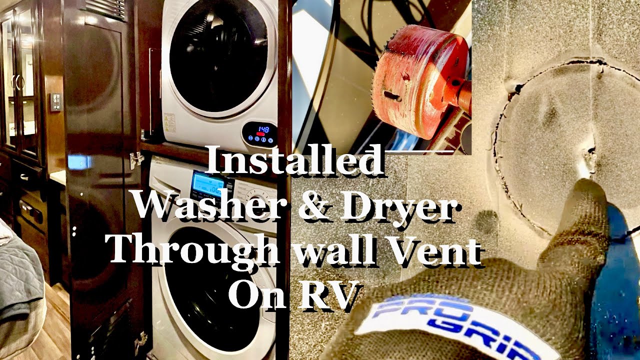Installing Washer & Dryer through wall Vent on my RV. YouTube
