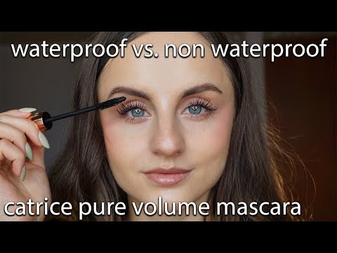 Waterproof vs. Non Waterproof mascara | Catrice pure volume mascara review  - YouTube