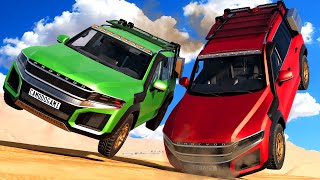 Jumping DANGEROUS Dunes with Spycakes in BeamNG Drive Mods!