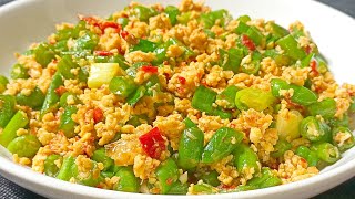 TELUR DAN BUNCIS DIOLAH SEPERTI INI,  RASANYA ENAK BANGET || TUMIS BUNCIS TELUR