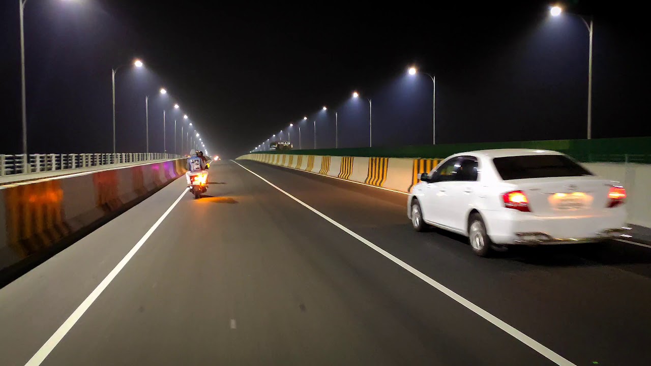Dhaka mawa express way | Just feel the sound | Night bike ride|
