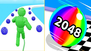 ⏺ BallRun2048 🆚 Rope man - Level 40+43 Gameplay Walkthrough Update iOS,Android Game Mobile Pro mo mo