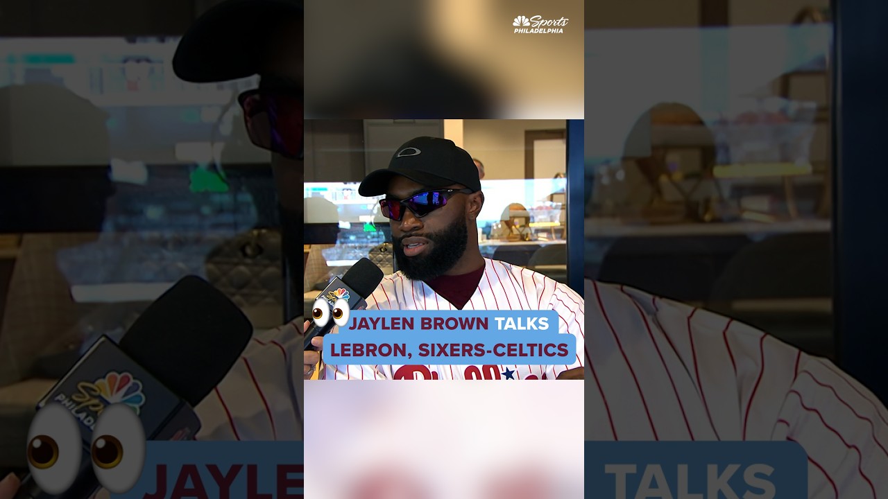 Jaylen Brown on expectations with LeBron, and a LITTLE of last year's playoff loss to Sixers 👀