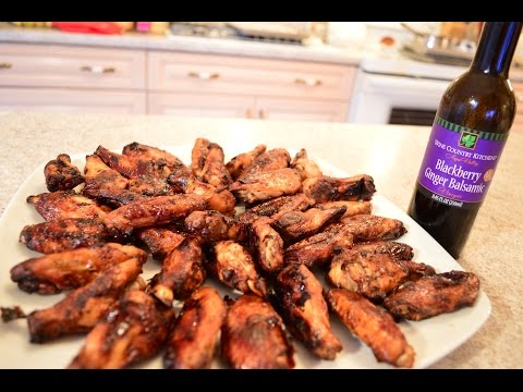 How to Bake Asian Blackberry Ginger Balsamic Chicken Wings: Wine Country Kitchens with Kimberly
