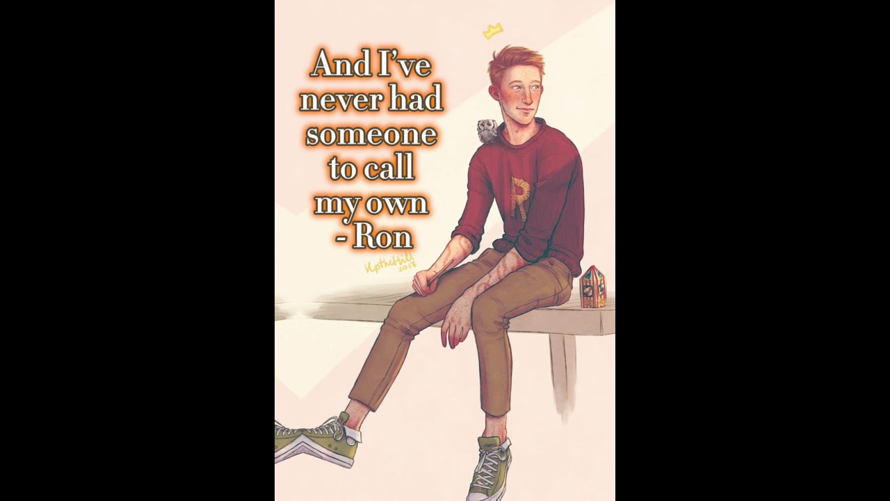 the Harry Potter characters as lyrics from ‘Silence’ 