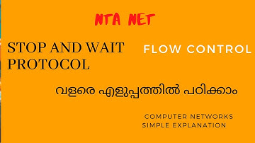 Stop and wait protocol explanation in Malayalam | Computer Networks