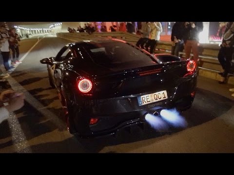 Monaco Supercar Night MADNESS! Flames, Revs & Accelerations!