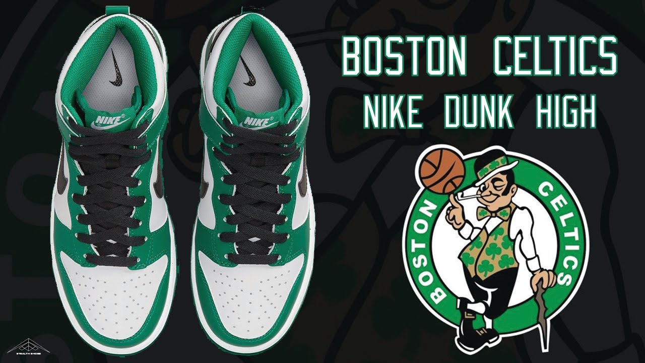 Boston Celtics Nike Dunk Shoes Exclusive Look & Price -