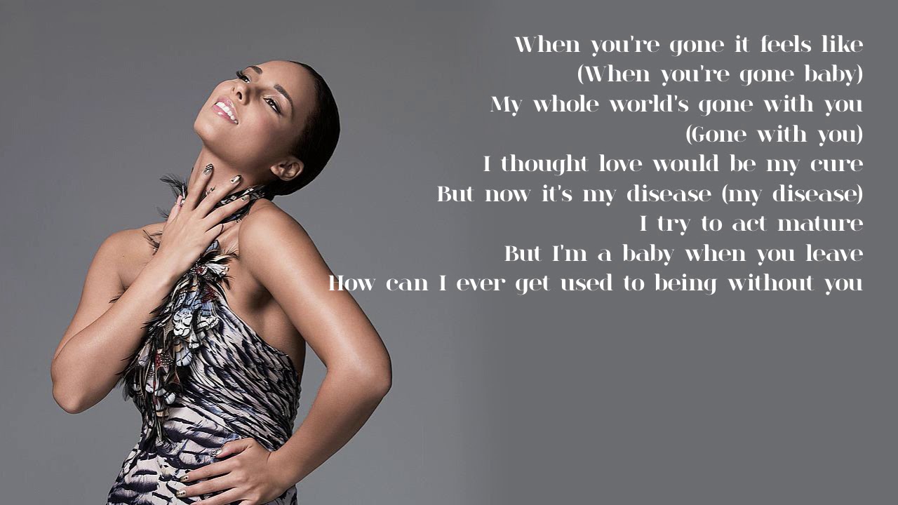 Alicia Keys - 08. Love Is My Disease (Lyrics) - YouTube