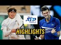 Novak djokovic vs alexander zverev highlights nitto atp finals london 2020