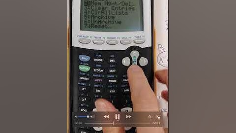 How to delete matrices on the TI-84+