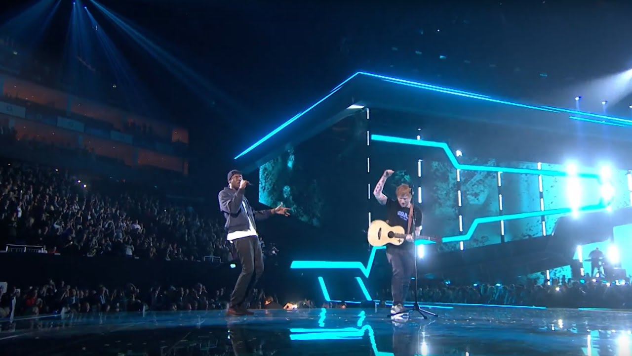 Ed Sheeran  Castle On The Hill  Shape Of You feat Stormzy Live from the Brit Awards 2017