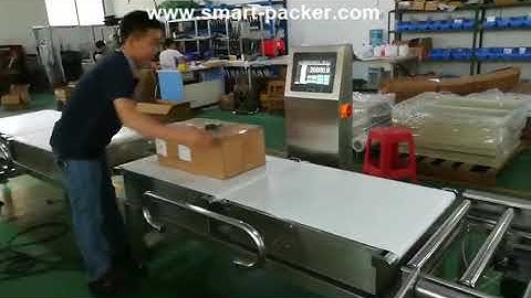Heavy loading type carton box weight checking machine weight checker line