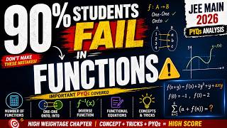 90% students Fail in functions I JEE Main PYQs 2026 AnalysisI Class 12 Math