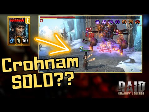 Crohnam Solo IG Hard Stage 10? Potential 1 Min Run Showcase | RAID SHADOW LEGENDS