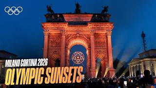 sun sets olympic flame milanocortina2026