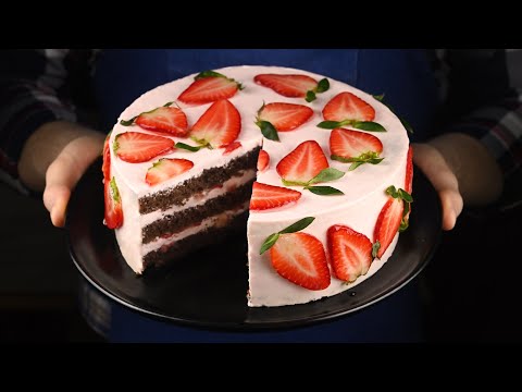 видео: Уникальный Черемуховый торт. Нужный бисквит и йогуртовый крем. Мега вкусно!