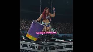 Genius Of The Sky In War Games 😱 { Iyo Sky Vs Bianca Belair & Tiffany } 🥵 #wwe #iyosky #shorts