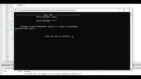 Diary Management System using C