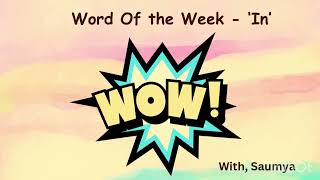 Word of the week - ‘in’ and a related story.