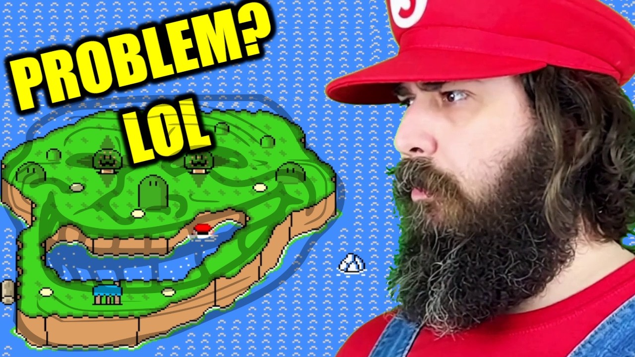 Getting DESTROYED by this Super Mario World Troll World! - Grand Troll World
