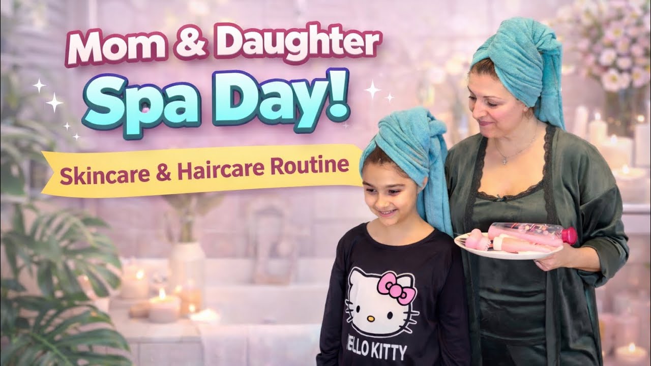 Spa Day με την Κόρη μου 🌺 Περιποίηση Προσώπου & Μαλλιών ❤️ ΗΜΕΡΑ ΟΜΟΡΦΙΑΣ ❤️ Alena and Princess