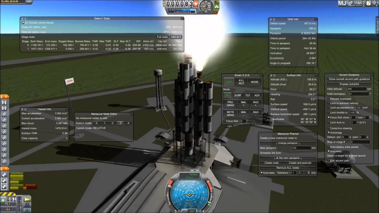 KSP Stock Parts Overheat TEST in RSS - YouTube