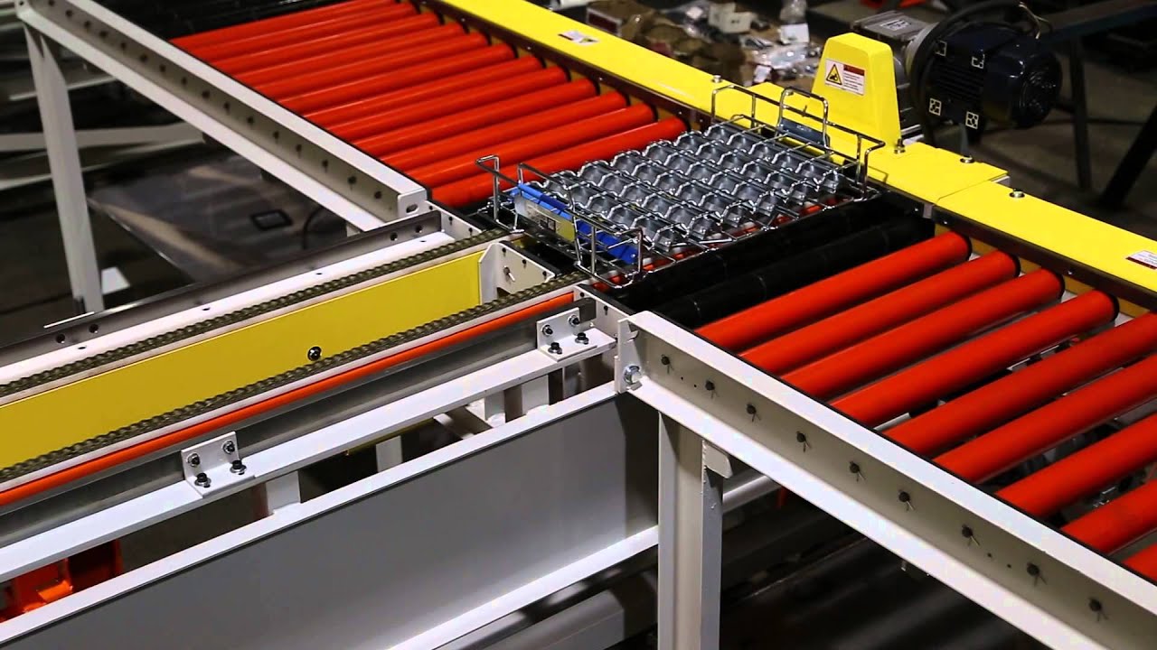 Washer Basket Conveyor w/ Air-Operated CDLR Transfer