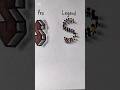 how to draw 3D letter "S" #shorts