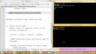 10- Revoke system Privilege from a specific user 9 Revoke Object Privilege From A User