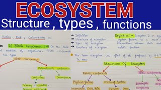 Ecosystem structure and functions | Ecosystem structure | ecosystem structure and functions notes