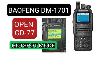 DM-1701 , HOTSPOT  MODE -OpenGd77