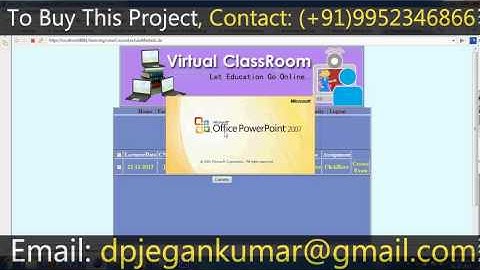 Virtual Classroom Project - Java Project
