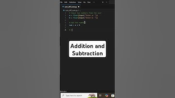Add ➕ and Subtract ➖ #python #pythonforbeginners #pythonprogramming  #coding