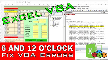 Excel VBA Is Fun - 6 Oclock and 12 PM Don