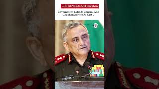 “Govt Extends CDS General Anil Chauhan’s Service | Defense News India”. #shortsfeed #shorts #short