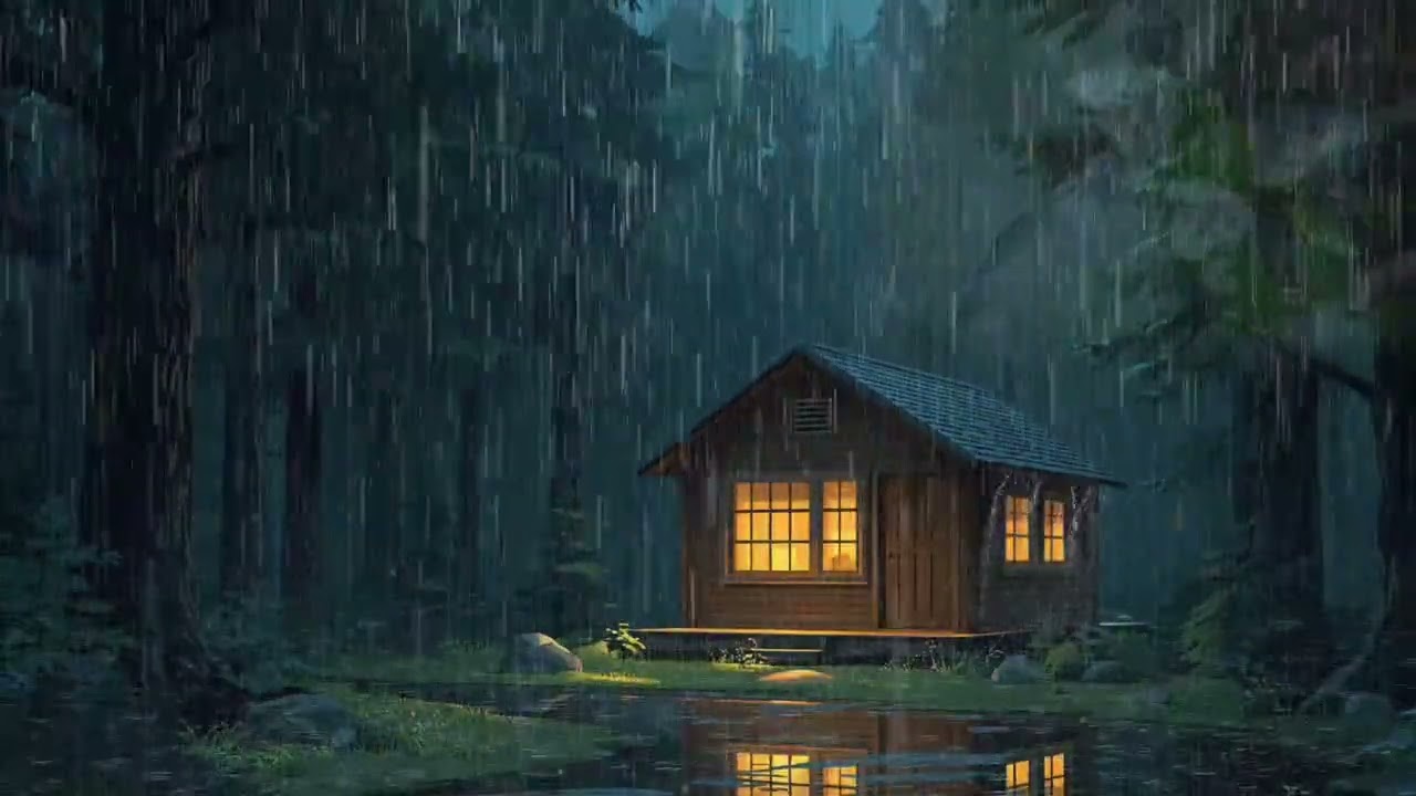 Heavy Stormy Night with Torrential Rainstorm & Very Huge Thunder ⚡ Thunderstorm Sounds for Sleeping