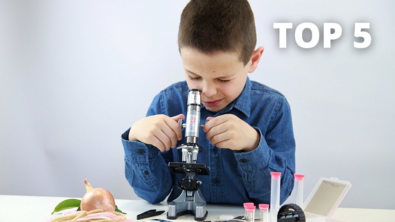 ESAKO Microscope Enfant Double LED - Kit Scientifique 50+ Accessoires - 10 Lames Prêtes, 10 Vierges - Expérience Crevettes - Dès 6 Ans