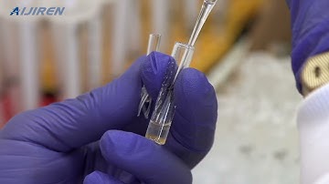 lab consumable-- Glass vial and insert