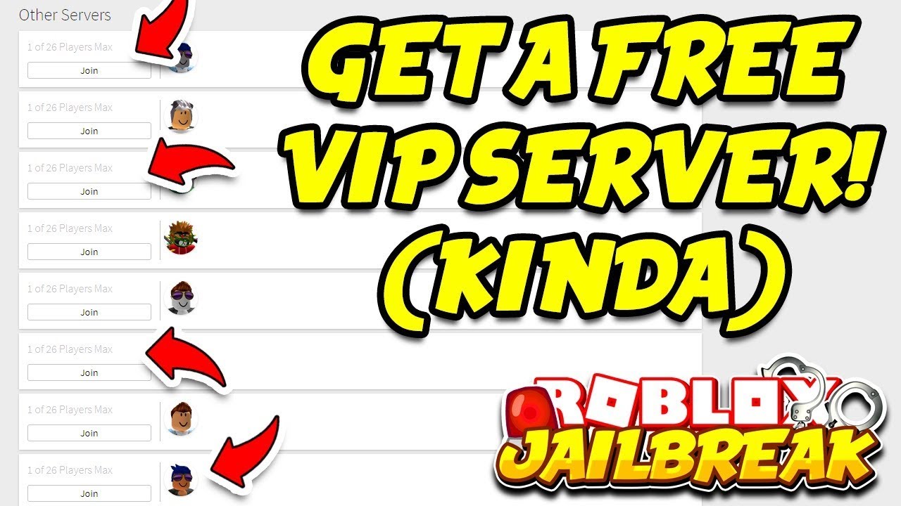 Roblox Jailbreak How To Get A Free Vip Server Kinda Roblox Extension Youtube - black and yellow roblox id roblox buy robux using load