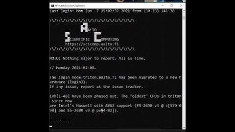 Connecting to the cluster (day 2 prep) - Scientific Computing Summer Kickstart 2021