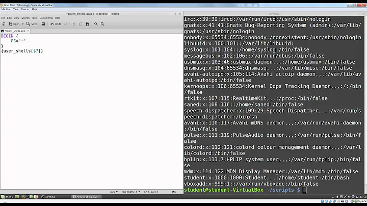 Video 11 - Awk Associative Arrays