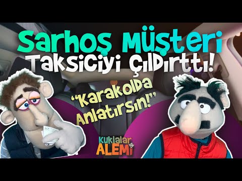 Sarhoş Müşteri Taksiciyi Çıldırttı.!-Yok böyle bir sarhoş -ÇOK KOMİK -#komedi #komikvideolar #kukla