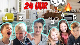 24 UUR OVERLEVEN MET 5 KINDEREN! 😱