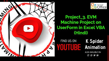 Project_3. EVM Machine Project on UserForm in Excel VBA (Hindi) Excel