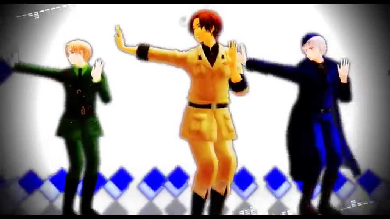 【Hetalia MMD】Hibikase【England, Romano & Prussia】