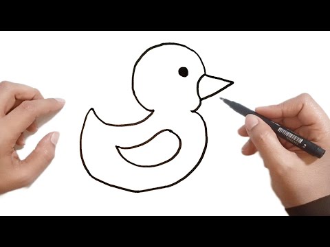 كيف ترسم بطه كيوت رسم بطه سهلة خطوه بخطوه للمبتدئين رسم سهل تعليم الرسم خطوه بخطوه للمبتدئين