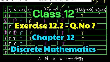Class 12 Maths Exercise 12.2 Q.No.7 Chapter 12 – Discrete Mathematics TN New Syllabus