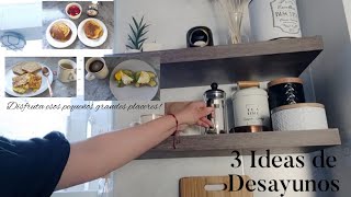 Prepara conmigo 3 ideas de desayuno / Desayuno relajado de Domingo