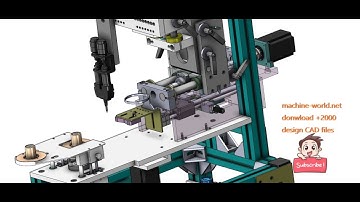 Automatic gluing machine-industrial 3D model : machine-world.net P352